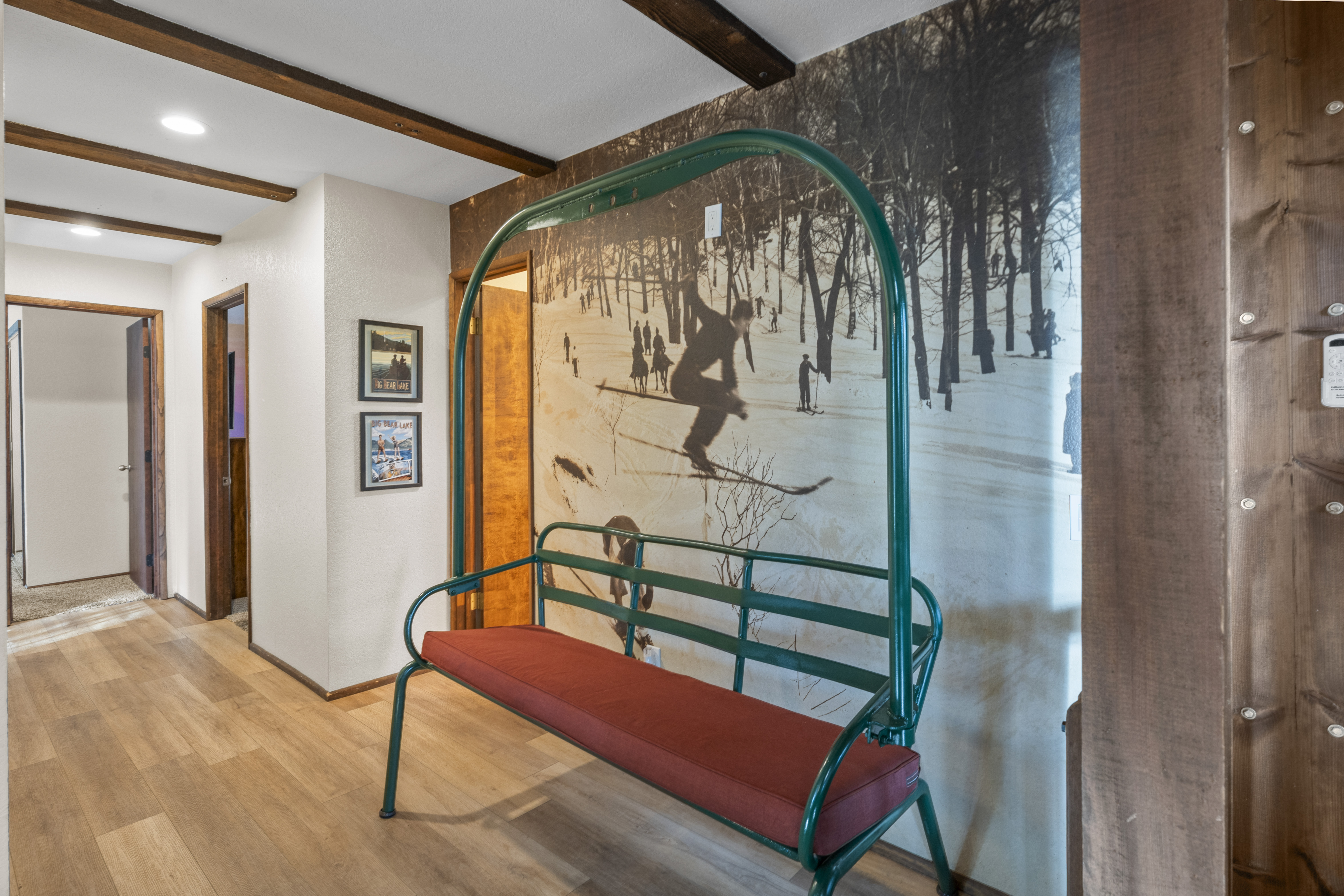 Ski lift chair at Bear View Escape in Big Bear Lake